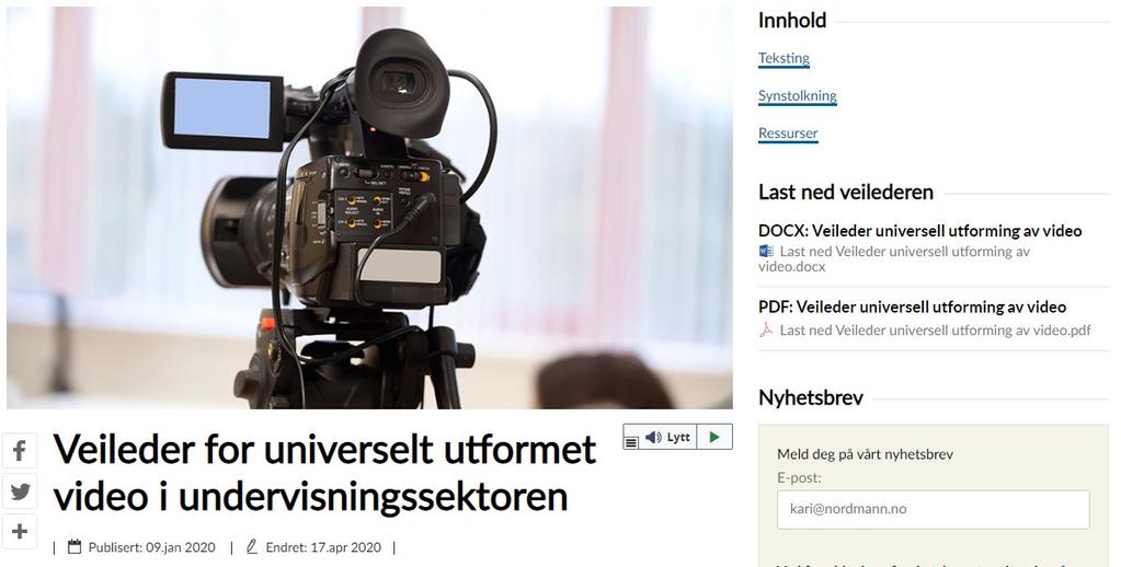 Universell har en nettbasert