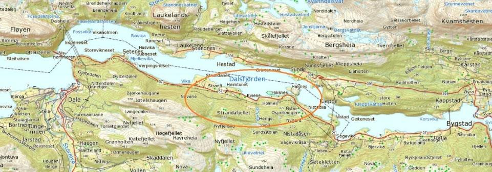 Nordplan side 5 Detaljregulering fv. 57 Strandanes - Nistadlia Samandrag Gjennom detaljregulering ønskjer ein å legge til rette for ein framtidsretta og trygg Fylkesveg 57.