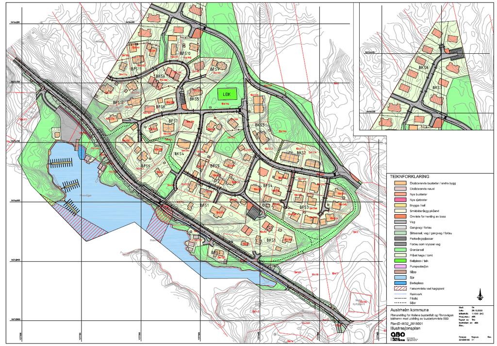 Risiko- og Sårbarheitsanalyse for utviding av Heiane Bustadfelt B09 og Finnsvågen båthamn i Austrheim kommune. Datert 31.10.