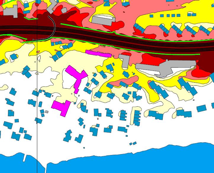 3.5 Støyforhold og luftkvalitet Området ligger tett på E18 og er utsatt for støy- og luftforurensning.