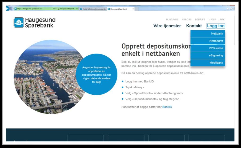 طرق جانبية محمص محطة sparebanken vest depositumskonto - oppskriften.net