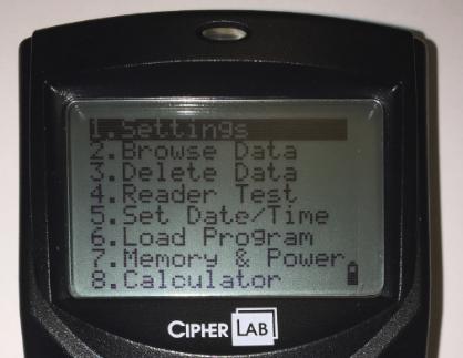 Sette opp riktig parameter for automatisk sletting av data For at terminalen