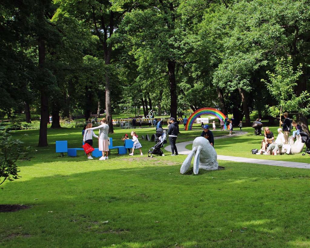 Slottsparken levende historie Mange finner veien