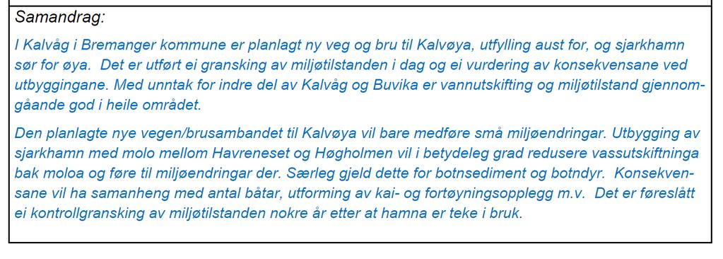 Rapport Forprosjekt Kalvåg fiskerihavn Side 36 av 67 4.