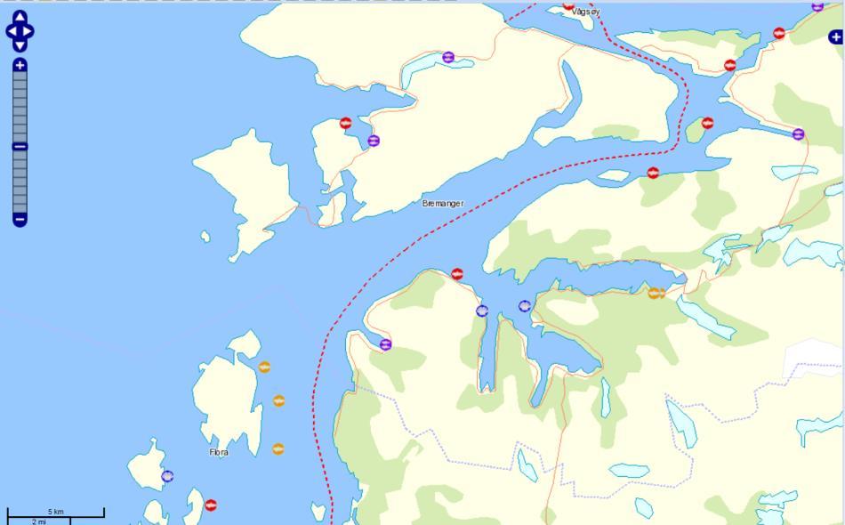 Rapport Forprosjekt Kalvåg fiskerihavn Side 45 av 67 Havbruk I følge Havbuksdatabasen er det ikke nærliggende konsesjoner for havbruk.