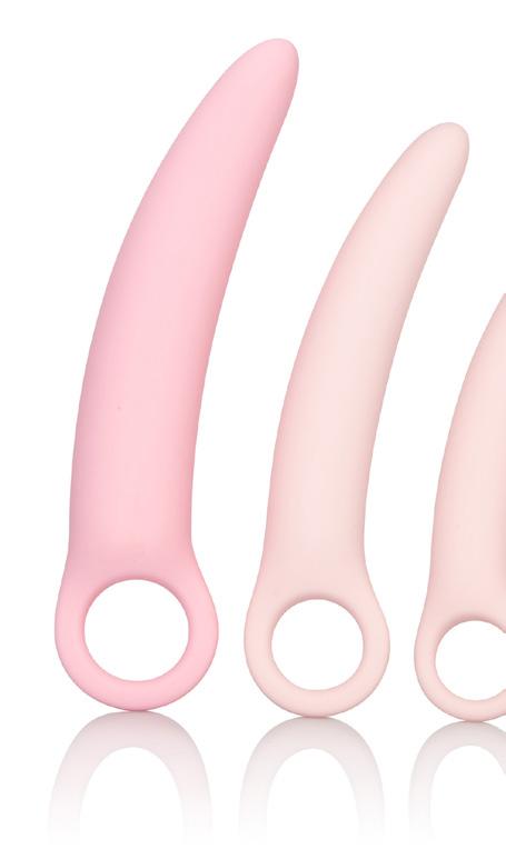 9 Inspire dilatorsett med vibrasjon Dette dilatorsettet kombinerer fordelen med bruk av vibrasjon for avspenning og økt blodgjennomstrømming mens du bruker dilator/tøyer