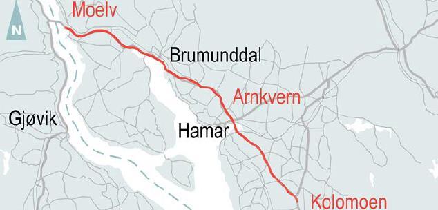 Rugtvedt-Dørdal og Tvedestrand-Arendal (til sammen 40 kilometer) har åpnet for trafikk. De øvrige strekningene har ulik plan- og utbyggingsstatus. 5.