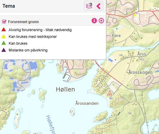 tsnitt, Miljøstatus, forurenset grunn. NATURRESURSER: I h.h.t. databasen til NGU for mineralressurser, er