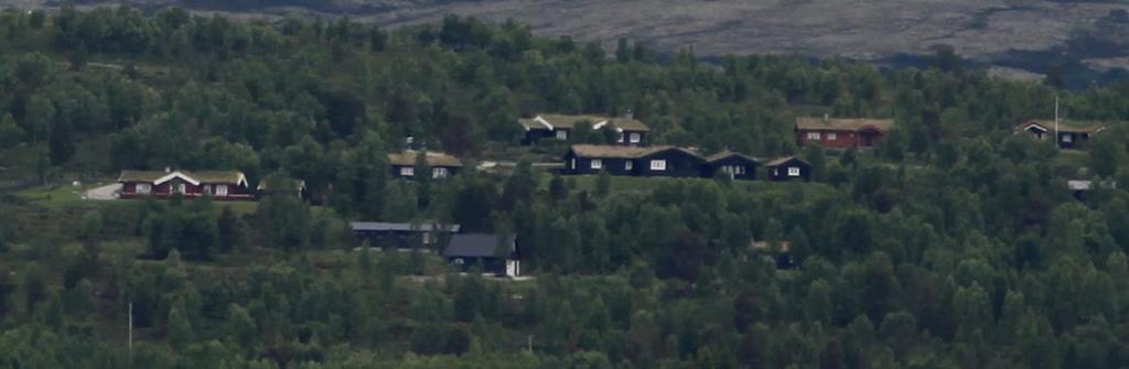 Analysen viser at planområdet er delvis synlig fra Røros men vil ikke gi vesentlig eksponering mot Bergstaden.