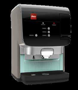 Koppstørrelse og kaffestyrke kan innstilles etter personlig smak. Maskinen bruker ca 17 sekunder på å levere en kopp kaffe. * Høyde med åpen dør er 80 cm.