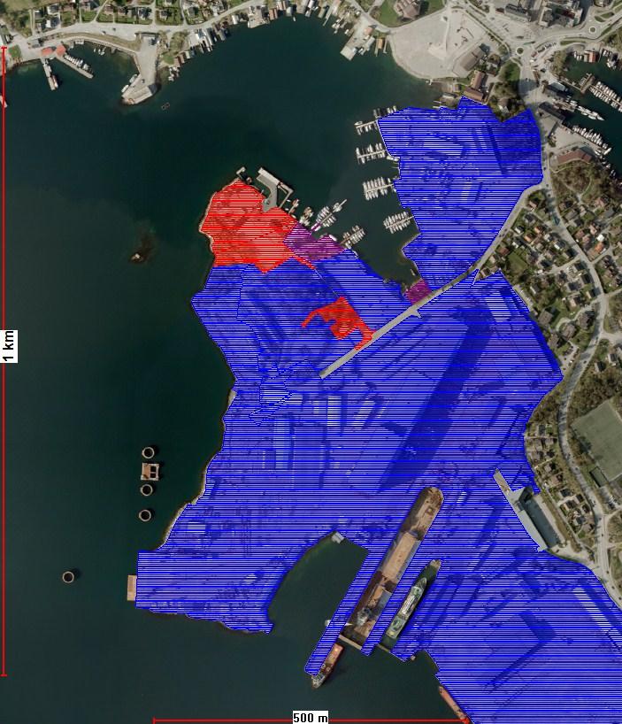 Eiendomsforhold Blått areal: Buøy Invest II AS