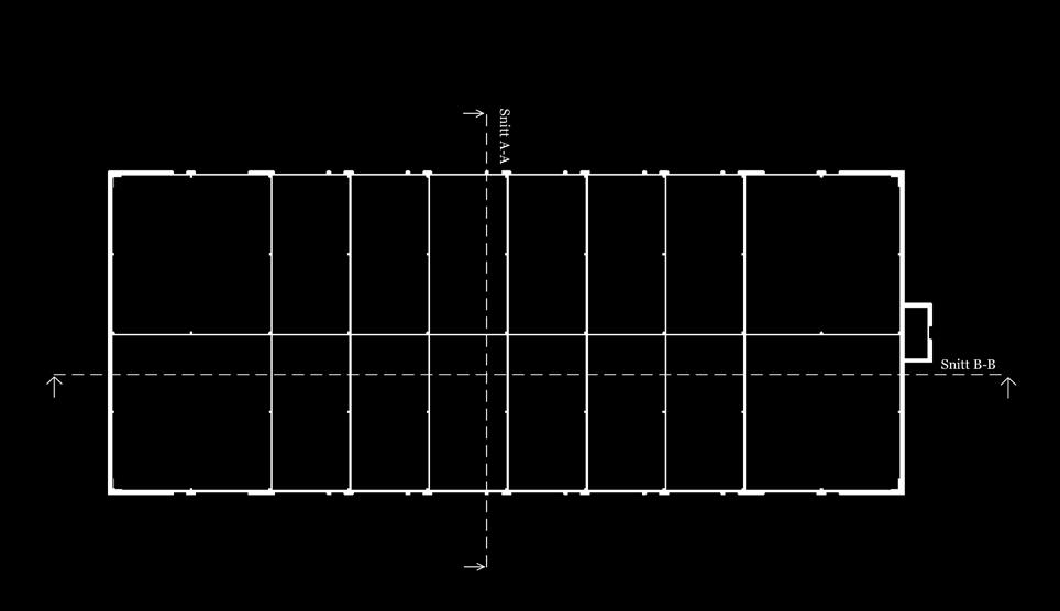 (EI30) En elektrisk leddheisport med b x h = 4m x 4,3m pr. seksjon. Port leveres med vindu og en fjernkontroll. Det leveres røropplegg til toalett og vann til hver seksjon.