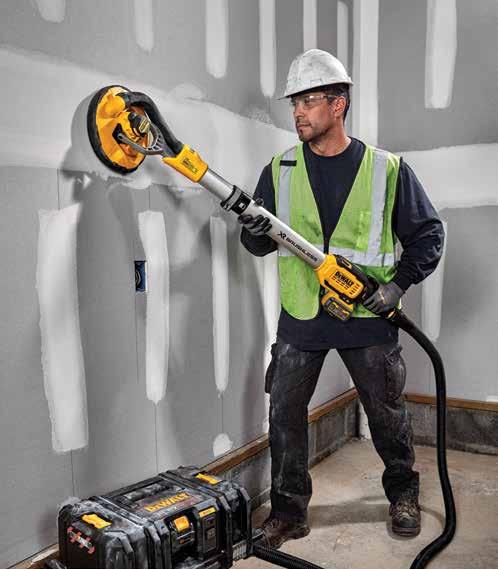 For å fjerne potensielt farlig støv på arbeidsplassen, er verktøyet utstyrt med Wireless Tool Control for paring med kompatible DEWALT støvsugere, f.eks.