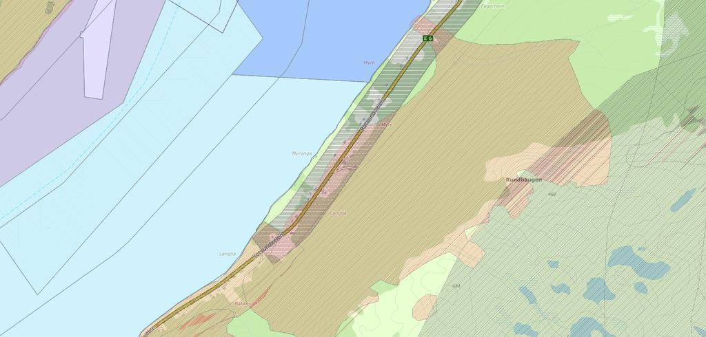 Naboliste utskrift fra Nordreisa kommune 18.10.2016 4.6. Dagens arealbruk og tilstøtende arealbruk Figur 8 Kartutsnitt fra arealplanen for Nordreisa kommune med lokalisering av planområdet.