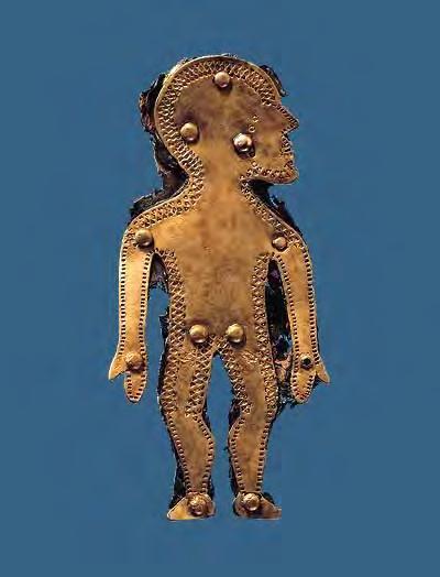 Dette funnet inneholder i tillegg en bronseskjoldbule med sølvpressblikk som Ilkjær mener er fullstendig tilsvarende de fra Illerup A (Ibid.). Fig.