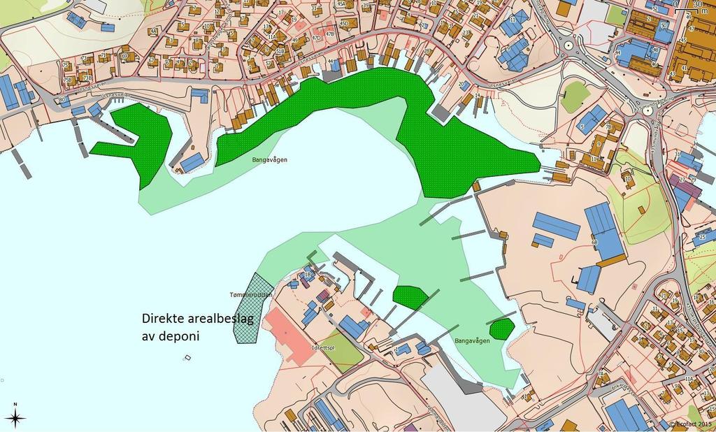 7 DISKUSJON Som følge av befaringen i Bangavågen utført 12. og 13. oktober 2015 kan man konkludere med at ålegrasengen er sterkt redusert.