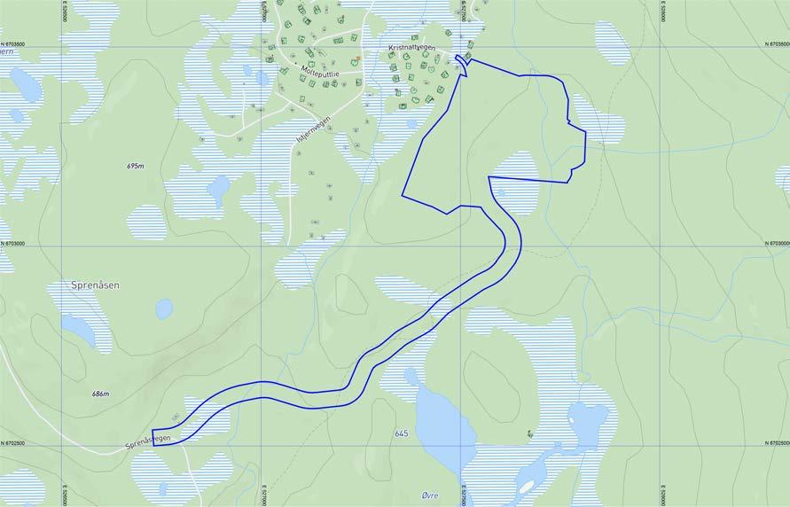 2021 Målestokk: 1:5000 Koordinatsystem: UTM 32N