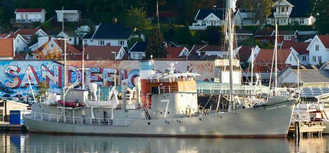 Foto: Adobe stock Southern Actor, gammel restaurert hvalbåt som fungerer som museum og er underlagt Hvalfangstmuseet i Sandefjord.