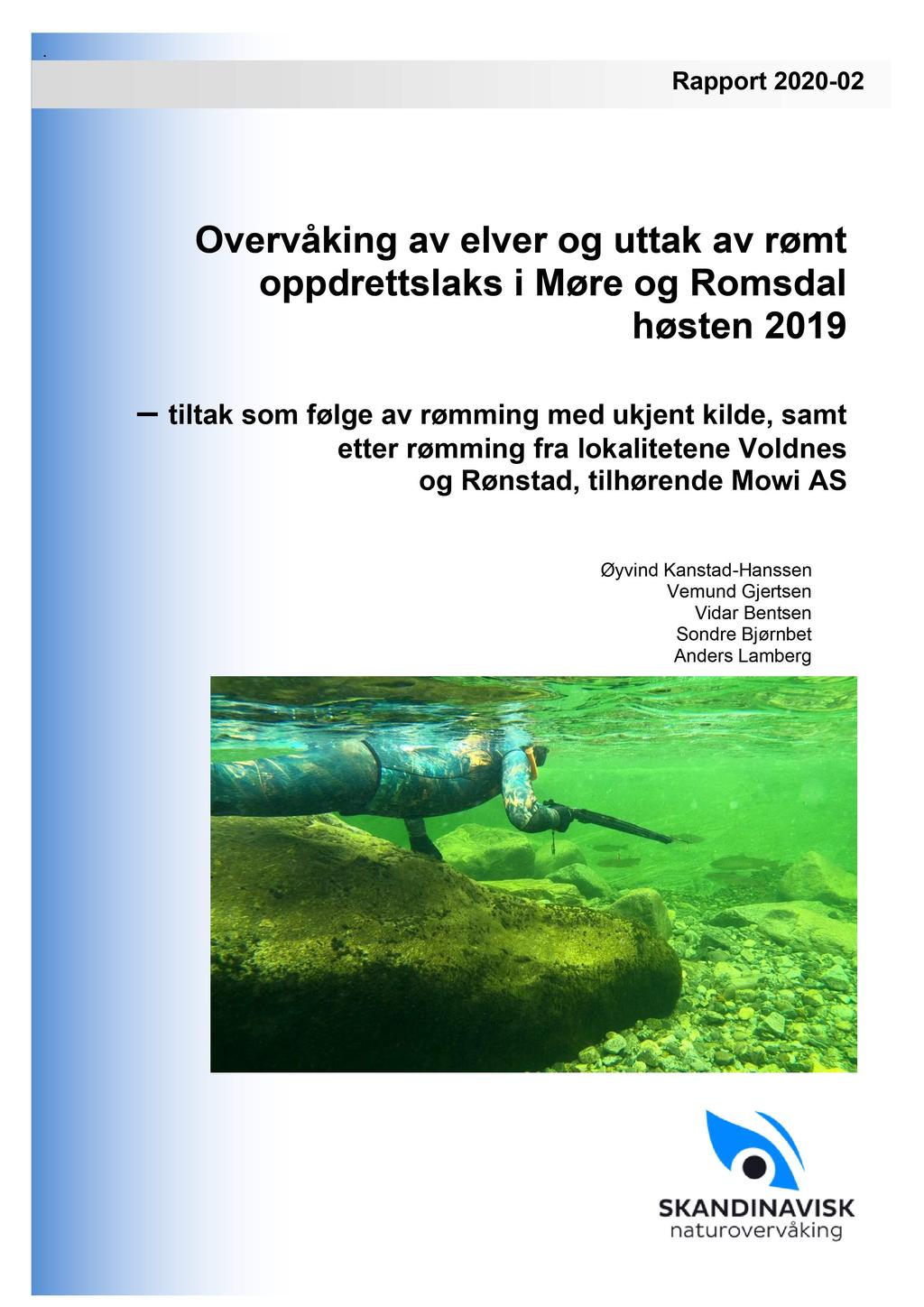 . Rapport 2020-02 Overvåking av elver og uttak av rømt oppdrettslaks i Møre og Romsdal høsten 2019 tiltak som følge av rømming med ukjent kilde, samt