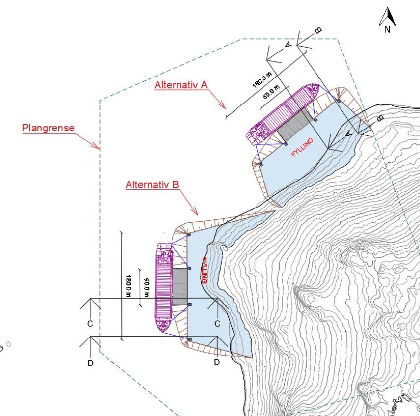 Dypvannskai Det er gjort en mulighetsstudie for lokalisering av dypvannskai hvor bølge- og strømforhold, isdannelse samt stormflo er vurdert.