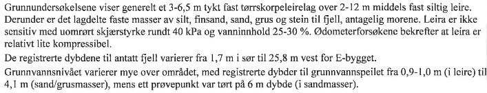 3 Tidligere undersøkelser To geotekniske grunnundersøkelsesrapporter fra området foreligger: [1] Hærland Produkter A/S. Rapport 02005-01. Utarbeidet av Siv.Ing. Per Øivind Fredheim, 3. april 2002.