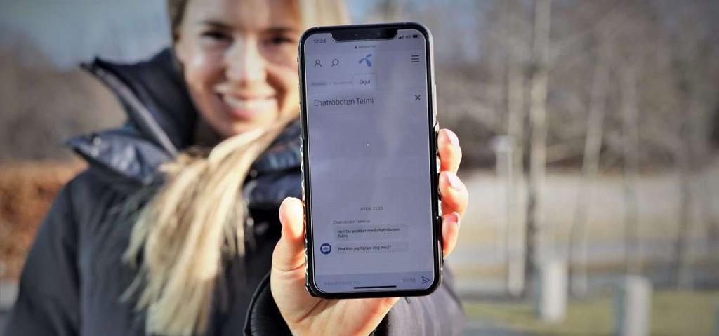 Telmi, Telenor Norges chatbygget på kunstig intelligens, håndtert mer enn en million kundehenvendelser.