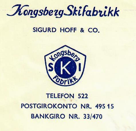 Kongsberg Skifabrikk Sigurd Hoff & Co, 31.05.1954 april 1972 Med unntak av Birger Ruud og ny andelseier Tore Solheim, var andelseierne de samme.