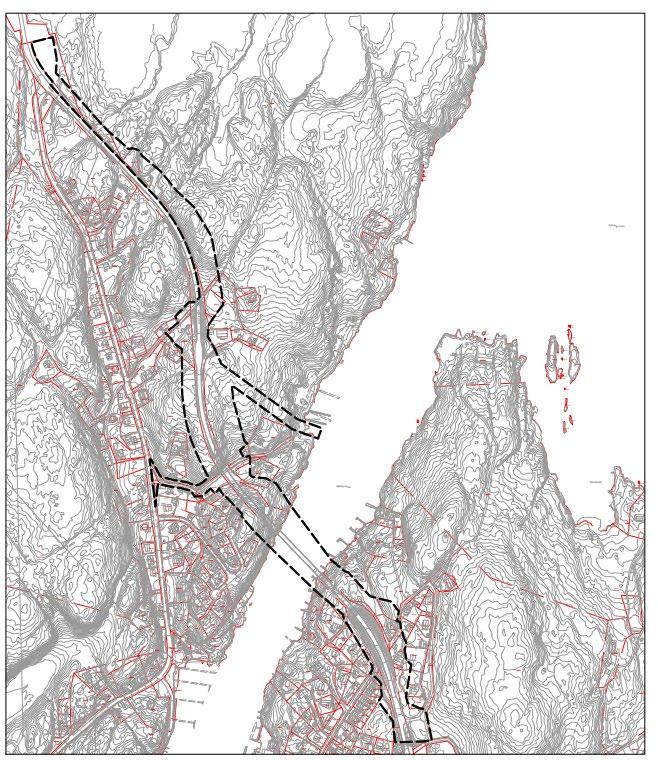 1 Innledning 1.1 Bakgrunn og beliggenhet Sweco har utarbeidet en splan for håndtering av forurenset grunn i området for etablering av ny bru ved Kjøkøysund.