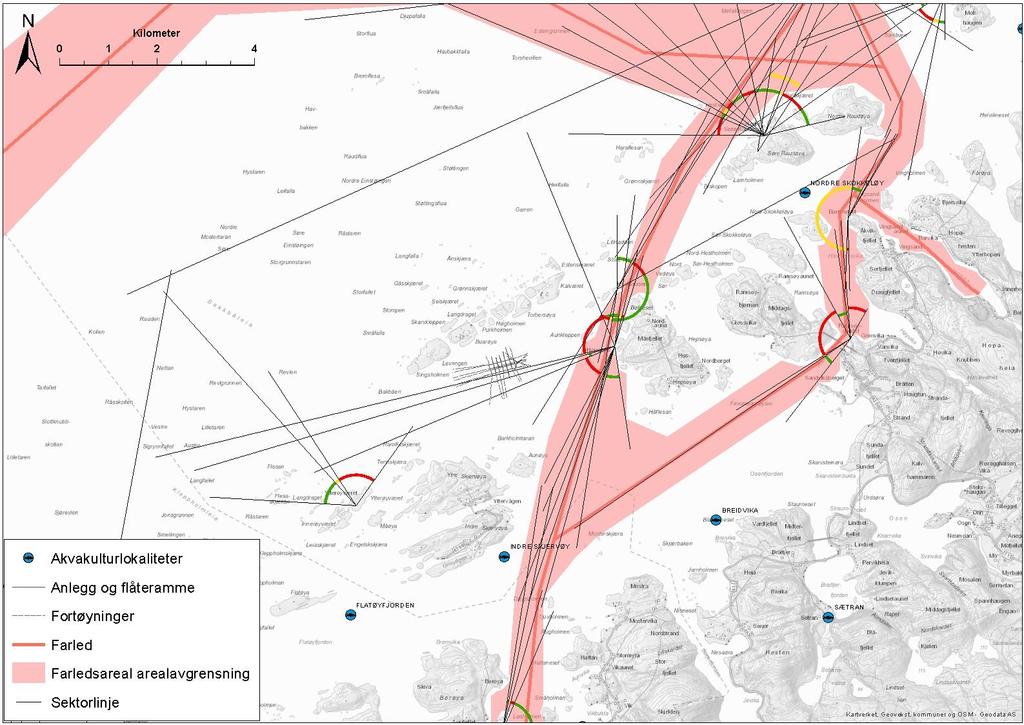 Sjøkart del 1 [1:50 000] Lyktesektorer og farled Firma: Måsøval AS Målestokk: 1:50 000 Dato: 25.08.