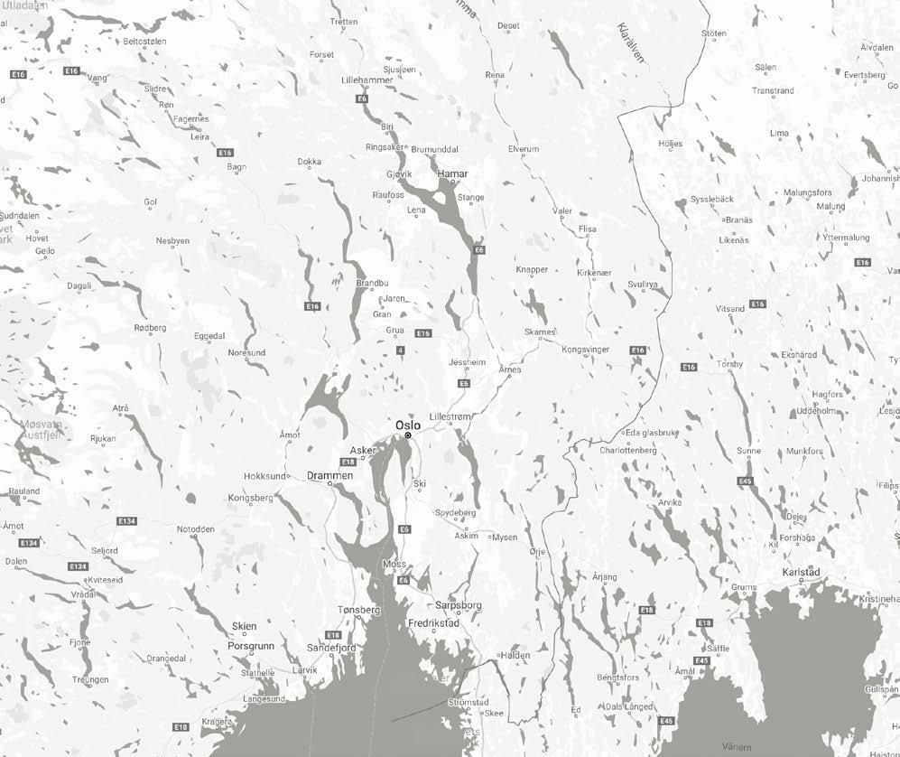 Sentral beliggenhet Branäs ligger 10 mil nordøst for Kongsvinger og 10 mil syd for Trysil, 20 mil fra Oslo med ca. 2,5-3 timers kjøring i forhold til kjøreforholdene.
