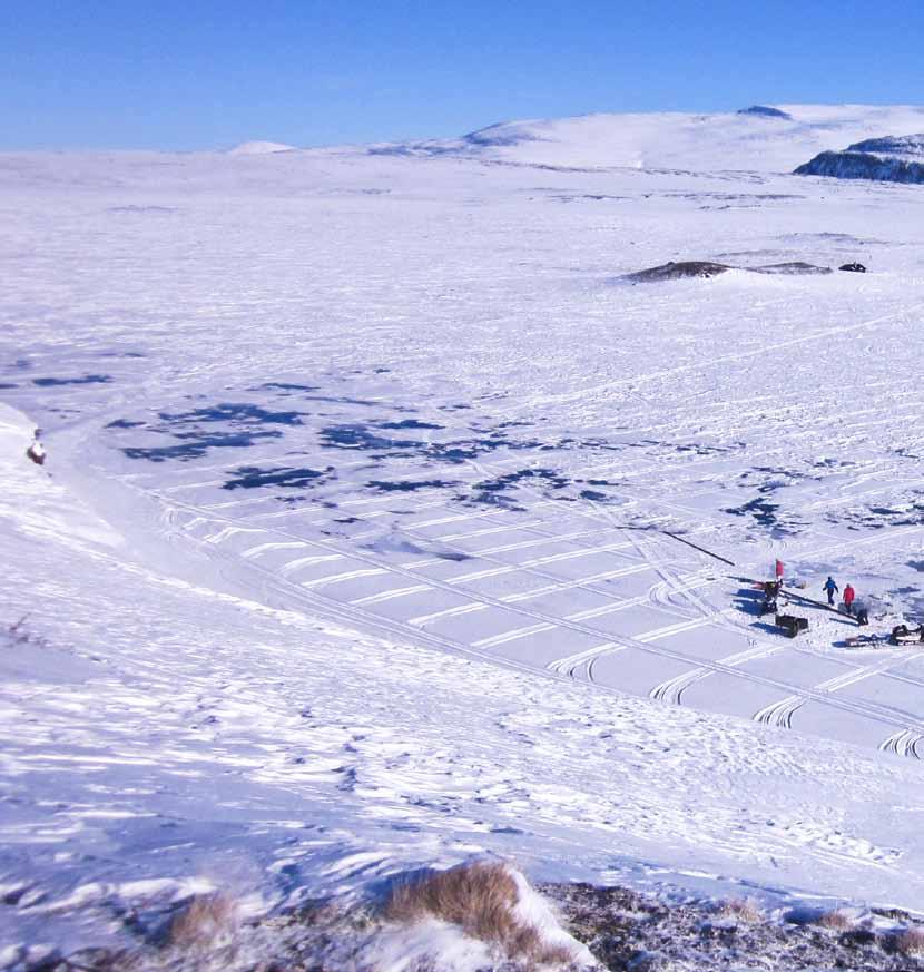 W e i c h s e l - i s t i d K a p i t t e l Undersøkelse med GeoRadar på Finnsjøen i mars 2016.