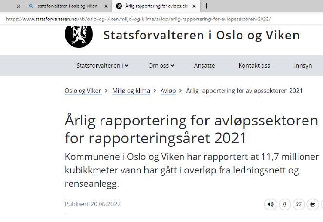 Status for avløpsrensing i vår region Kommunene har utsatt fornying av ledningsnettet: Det lekker overvann inn og avløpsvann ut.