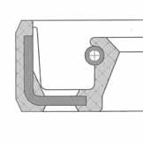 HRC H8 Ra 1,6-6,3µm riftsbetingelser profil A og ASL Trykk: 0,5 bar Temperatur NR: -30 til +100 C Temperatur FPM: -20 til +200