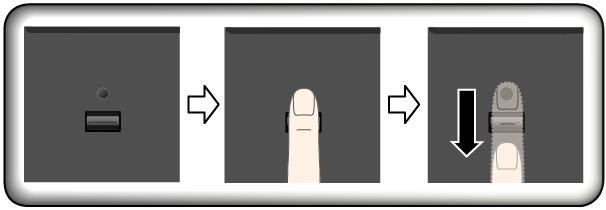 Vedlikehold av fingeravtrykksleseren Fingeravtrykkleseren kan bli skadet eller slutte å virke, hvis du: risser i overflaten på leseren med en hard, spiss gjenstand skraper i overflaten på leseren med