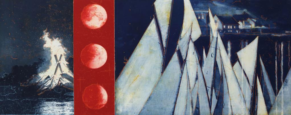New Editions / Graphic works on Paper Voiles / Eclipse / New Ritual / Coastal winter ( Kragerø)