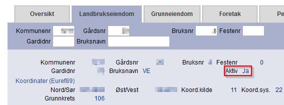 Hvordan skal saksbehandler håndtere feil i kontrollgrunnlaget (Landbruksregisteret)? Eiendommene i Landbruksregisteret hentes fra Matrikkelen.