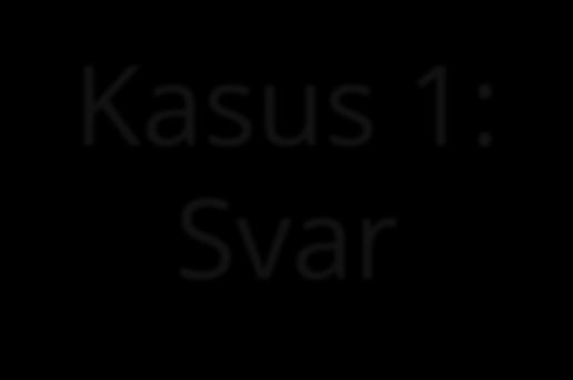 Kasus 1: Svar Hva gjør du som fysioterapeut/kiropraktor?