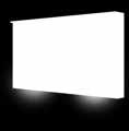 LED lysplate Tre dører b 120 / h 80 / d 12 Frame speil med lys og