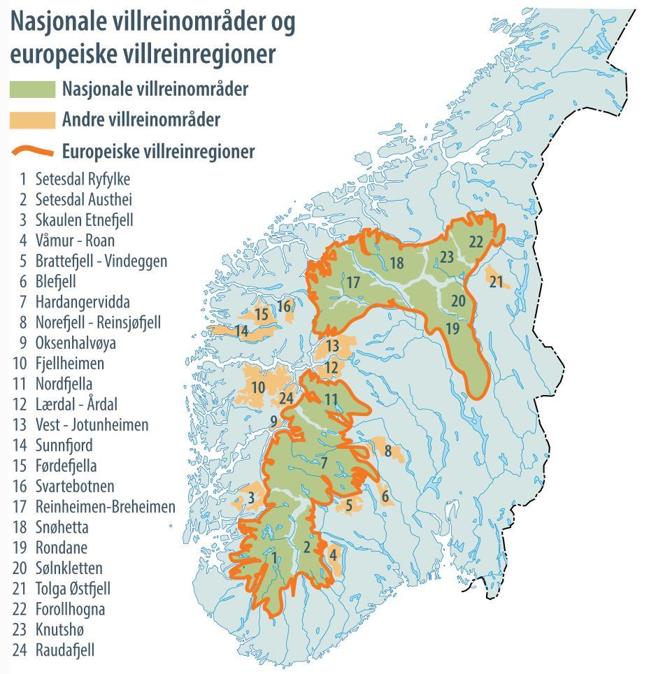 Status for Villreinfjellet som verdiskaper De to europeiske villreinregioner formelt åpnet 18.