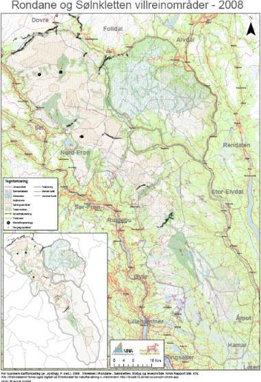Kartlegging av villreinens leveområder Gjennomført av Norsk Villreinsenter på oppdrag fra direktoratet Oppnevnt prosjektgruppe for hvert planområde Bruk av erfaringsbasert lokalkunnskap og