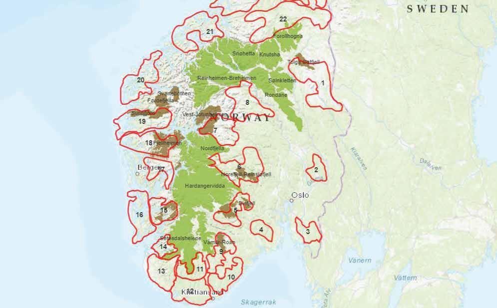 Nasjonal ramme for vindkraft Oppdrag fra OED til NVE Miljødirektoratet har eget oppdrag fra KLD om klarlegging av miljøinteresser Nasjonale