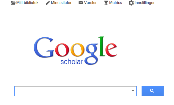 Google Scholar Før du begynner å søke, klikk på Innstillinger på startsiden. Under Bibliografiadministrering haker du av på Vis linker til å importere sitater inn i og velger EndNote. Lagre.