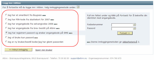 Innlogging og sperring av bruker Hvordan logger man inn i Altinn? For å få tilgang til Altinn må du ha fødselsnummer og engangskode (PINkode) tilgjengelig.