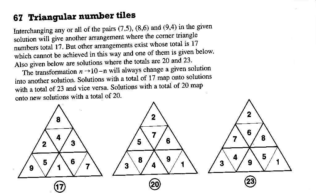 4. TRIANGULAR NUMBER TILES The thinking behind this solution is maximizing the sum.