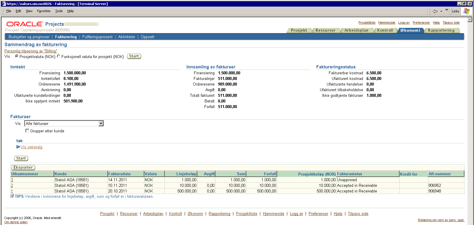 TRYKK BRUK 3. Legge til vedlegg, godkjenne og frigi fakturautkast Siste steg i fakturaprosessen er å godkjenne og frigi fakturautkastet.