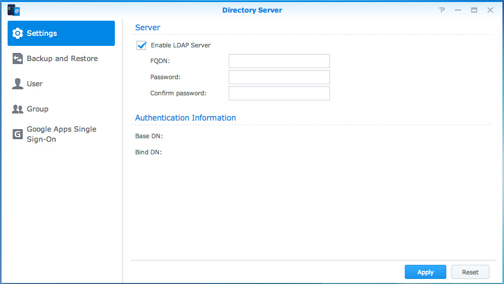 Brukerveiledning for Synology NAS Være vert for LDAP Service med Directory Server Directory Server er en tilleggspakke basert på LDAP versjon 3 (RFC2251) som tillater din Synology NAS å være