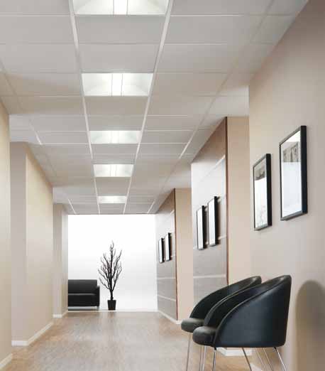 Den jevne lysdistribusjonen kombinert med fokusert nedadrettet lys gir komfortabelt arbeidslys med maksimumseffekt og lite blending.