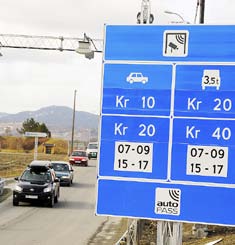 STYRE TRAFIKKEN 6.5.2 Virkninger Erfaringer fra bomringer i Norge viser at bilistene er følsomme for ulike former for brukerbetaling.