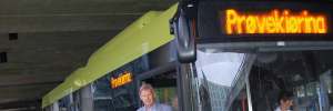 41 Terje Bjørndalen, administrerende direktør i Solaris Norge AS, er stolt over at 41 grønne gassbusser fra Solaris skal tas i bruk i Trondheim fra i dag av. Bilde 11: Gassbusser i Trondheim.