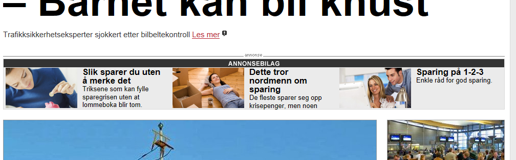 Digitalt annonsebilag A-presse-bedrifter samarbeider om. Eksempel fra Romerikes Blad, RB.no, 9.2.2012.